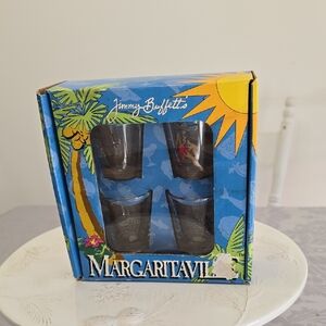 Jimmy Buffett's Margaritaville Boxed Set Of 4 Shot Glasses